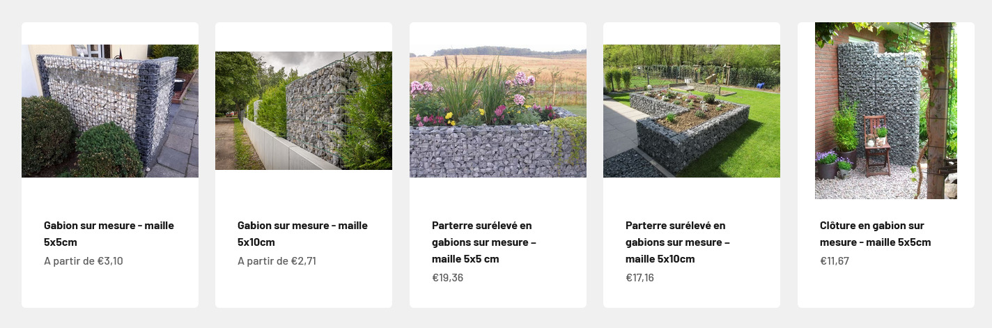 Gabiona infos produits