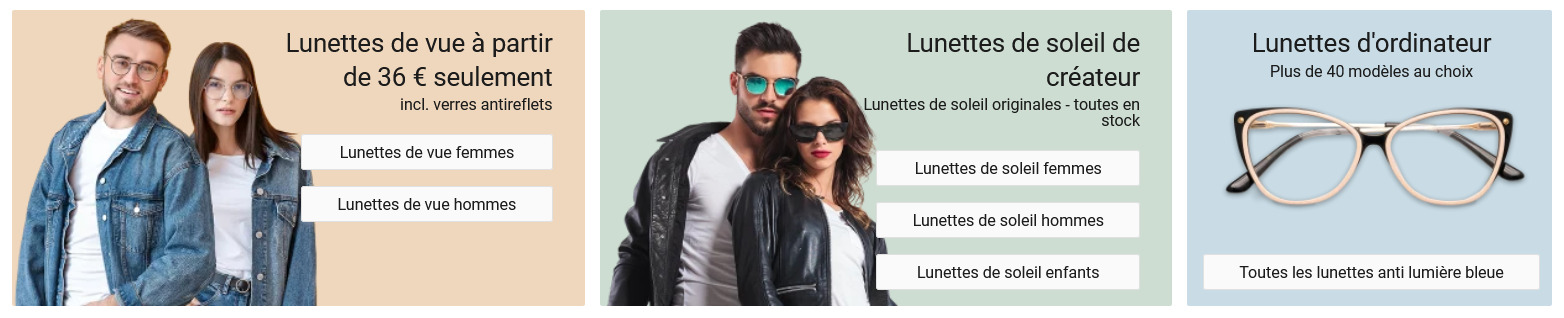 Lentiamo infos lunettes en ligne