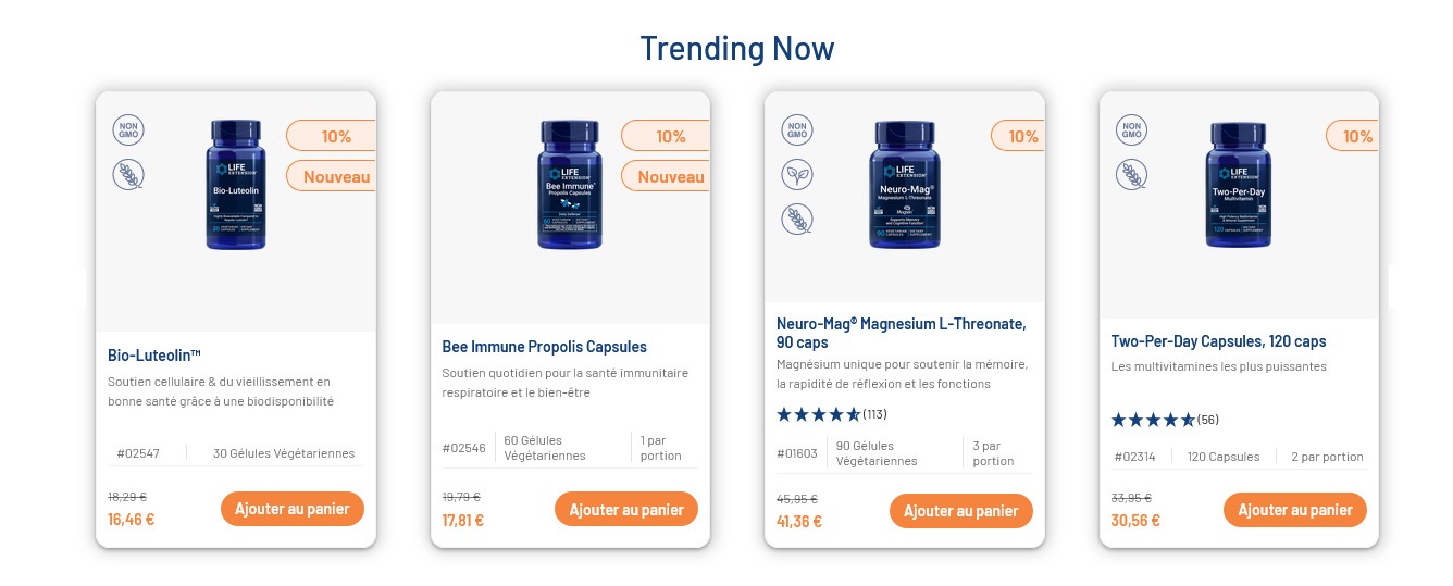 Life extension infos produits