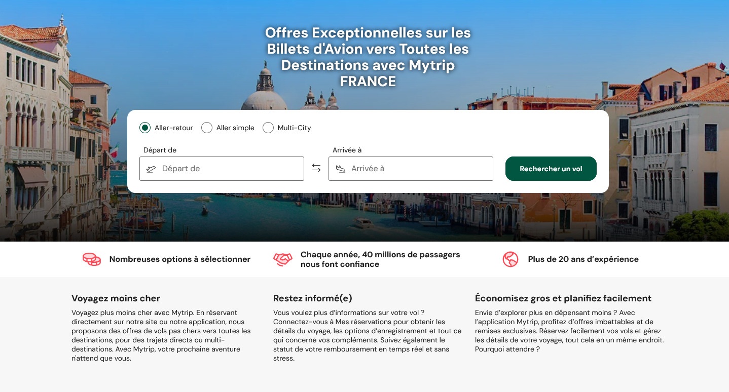 mytrip infos voyages